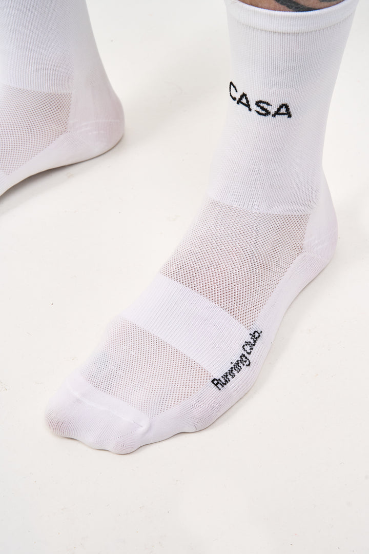 Casa Running Socks - White